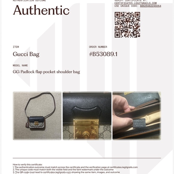 Authentic Gucci Brown and Black Designer Padlock Crossbody Bag - Picture 12 of 13